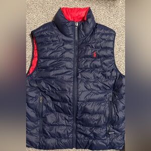 Polo by Ralph Lauren Navy and Red Kids Vest, Size 8-10